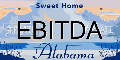 EBITDA Alabama License Plate
