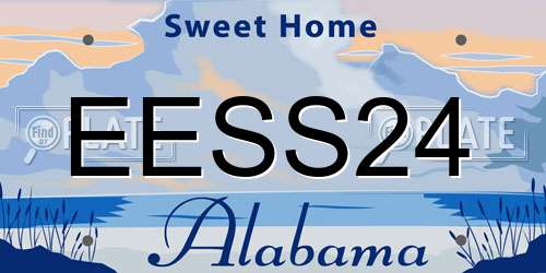EESS24 Alabama License Plate