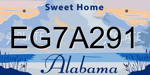 EG7A291 Alabama License Plate