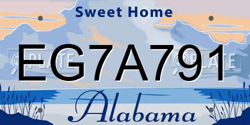 EG7A791 Alabama License Plate