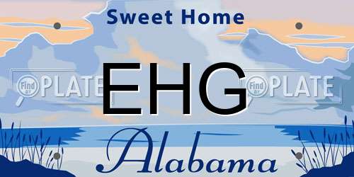 EHG Alabama License Plate