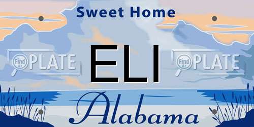 ELI Alabama License Plate