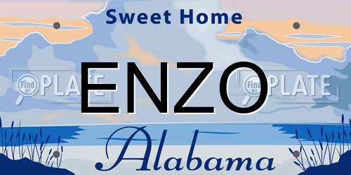 ENZO Alabama License Plate