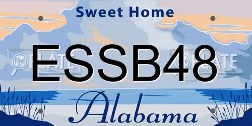 ESSB48 Alabama License Plate