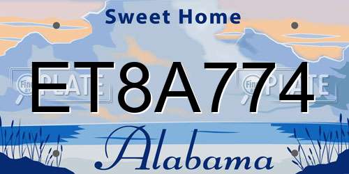 ET8A774 Alabama License Plate