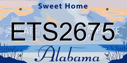 ETS2675 Alabama License Plate