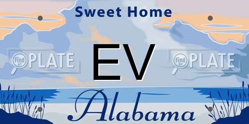 EV Alabama License Plate