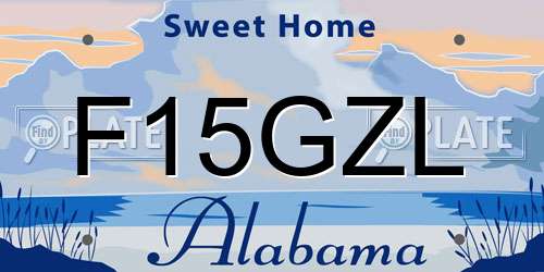 F15GZL Alabama License Plate