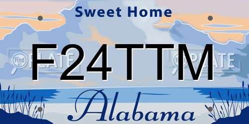 F24TTM Alabama License Plate