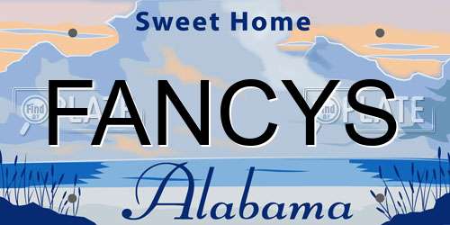 FANCYS Alabama License Plate