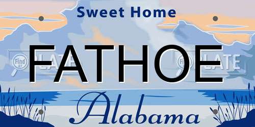 FATHOE Alabama License Plate