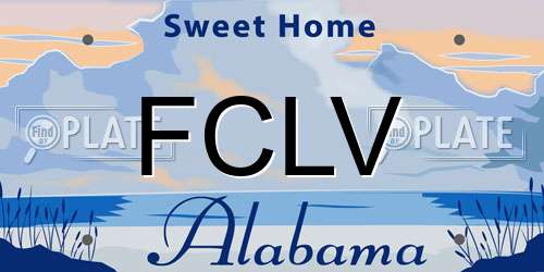 FCLV Alabama License Plate