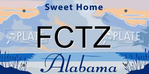 FCTZ Alabama License Plate