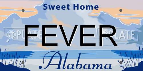 FEVER Alabama License Plate