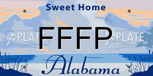 FFFP Alabama License Plate