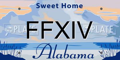 FFXIV Alabama License Plate