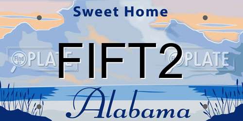FIFT2 Alabama License Plate