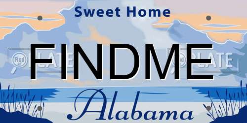 FINDME Alabama License Plate
