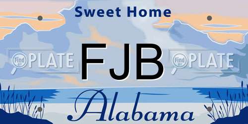 FJB Alabama License Plate