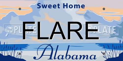 FLARE Alabama License Plate