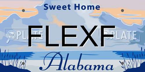 FLEXF Alabama License Plate
