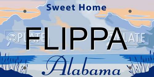 FLIPPA Alabama License Plate