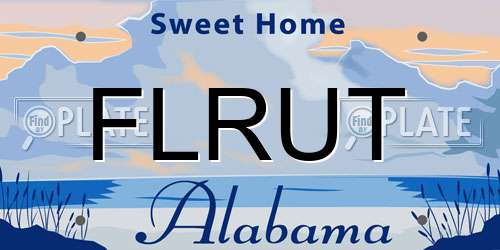 FLRUT Alabama License Plate
