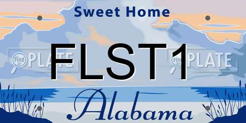 FLST1 Alabama License Plate