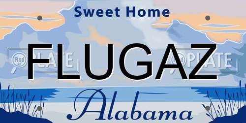 FLUGAZ Alabama License Plate