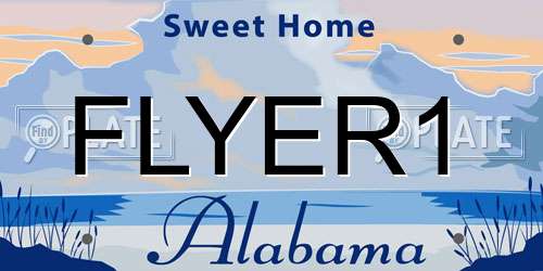 FLYER1 Alabama License Plate