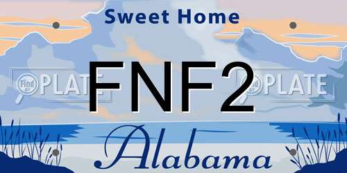 FNF2 Alabama License Plate