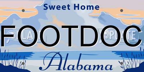 FOOTDOC Alabama License Plate