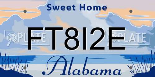 FT8I2E Alabama License Plate