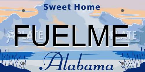 FUELME Alabama License Plate