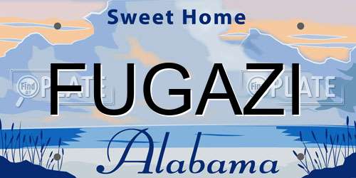 FUGAZI Alabama License Plate