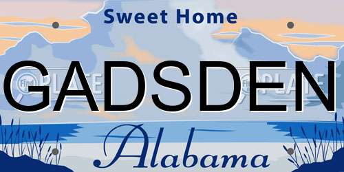 GADSDEN Alabama License Plate