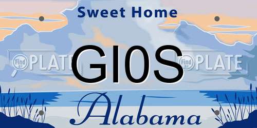 GI0S Alabama License Plate