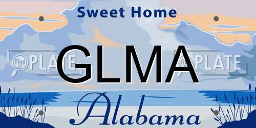 GLMA Alabama License Plate