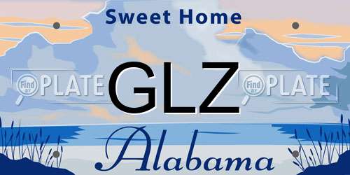 GLZ Alabama License Plate