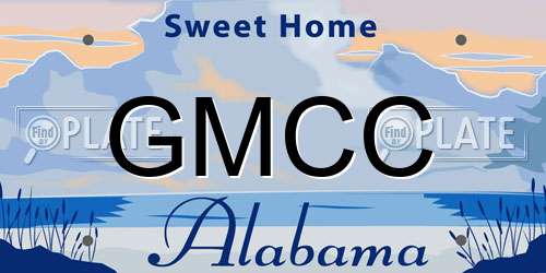 GMCC Alabama License Plate