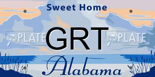 GRT Alabama License Plate