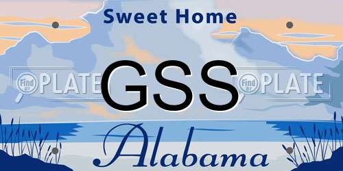 GSS Alabama License Plate