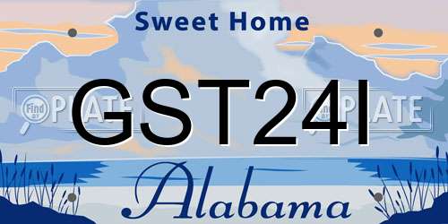 GST24I Alabama License Plate