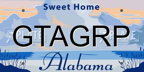 GTAGRP Alabama License Plate