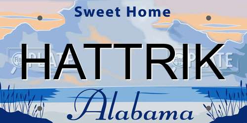 HATTRIK Alabama License Plate