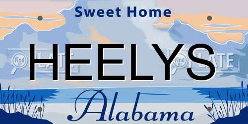 HEELYS Alabama License Plate