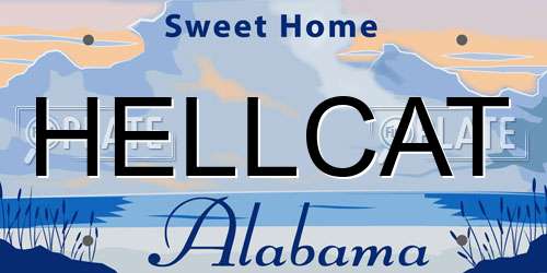 HELLCAT Alabama License Plate
