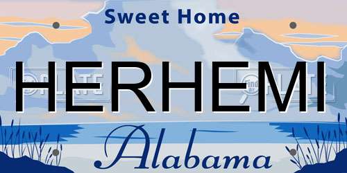 HERHEMI Alabama License Plate