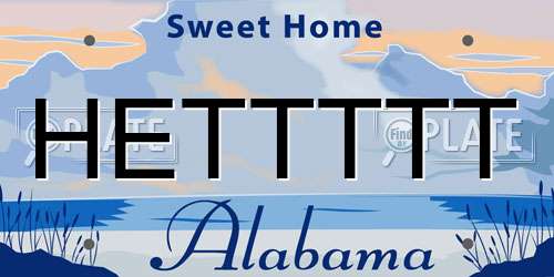 HETTTTT Alabama License Plate