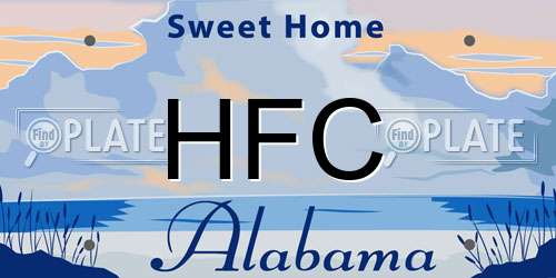 HFC Alabama License Plate